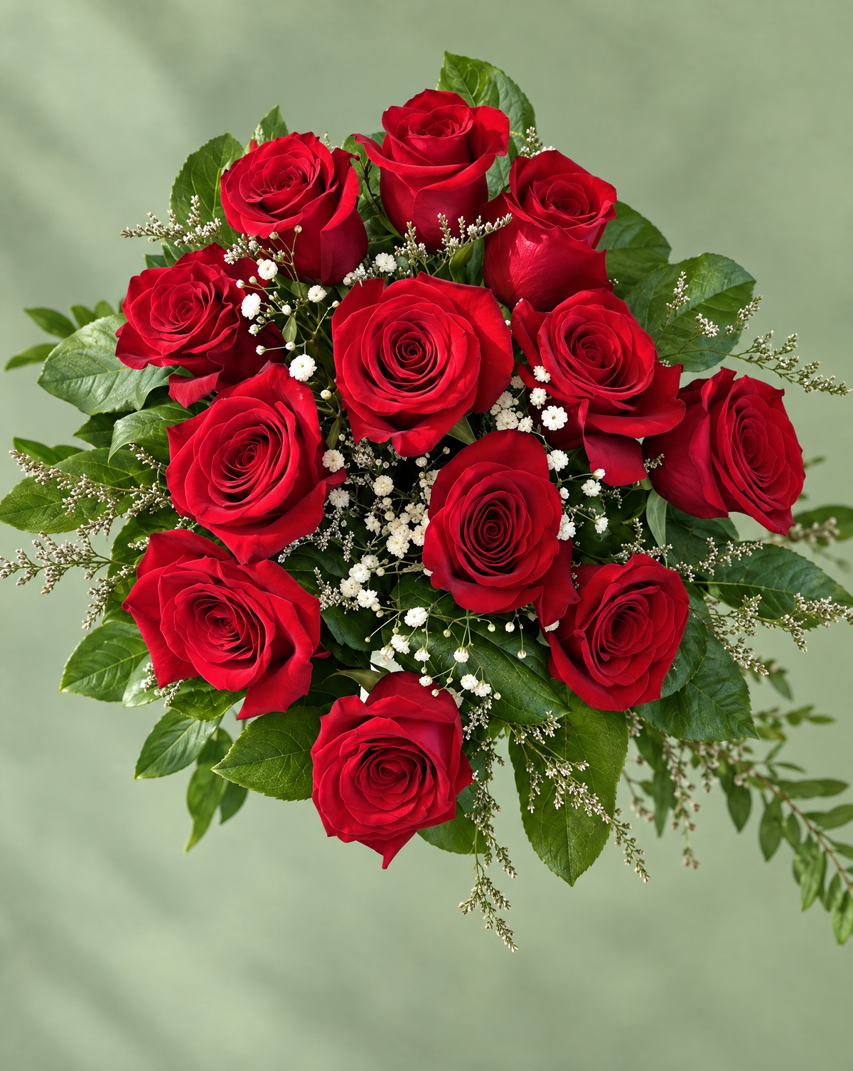 Dozen Red Rose Bouquet - Vase NOT Included