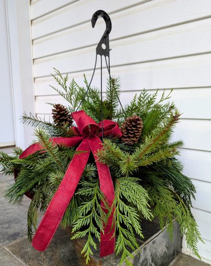 Evergreen Hanging Basket (XM24-03)